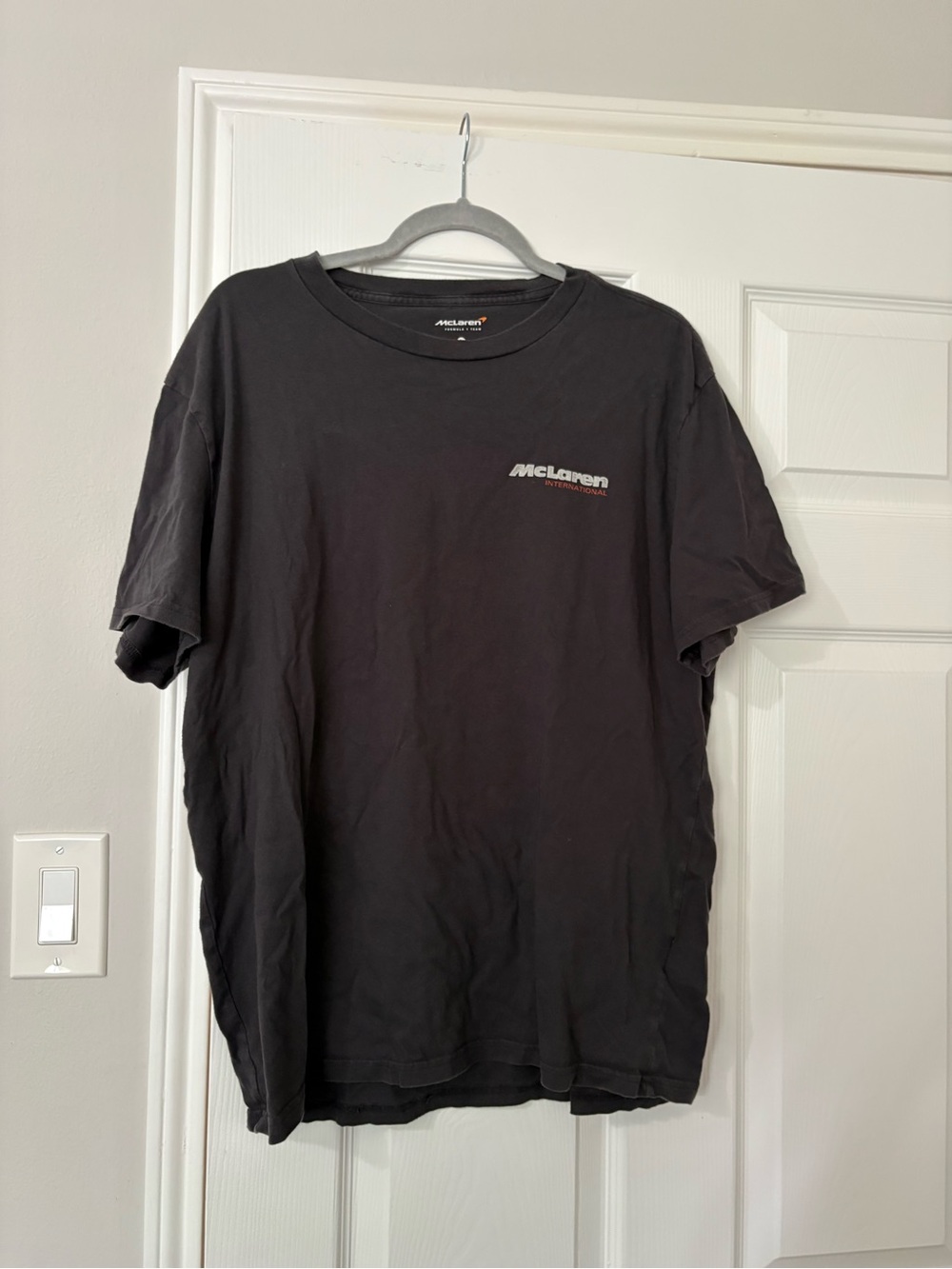 McLaren MP4/2 Formula 1 Racing Team Graphic Tee Black Size Large F1 Motorsport